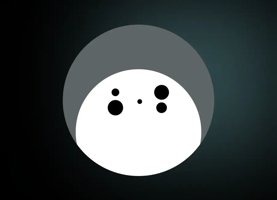 Discord Dark Black Clean Compact Logo